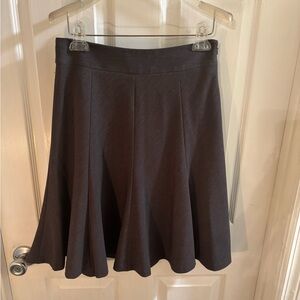 Rafaella Petite Charcoal A-Line Flirty Feminine Skirt, Sz 6P
